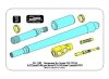 Aber 35L-298 Uzbrojenie do dziala pancernego SU-122-54,1x122mm D-49, 1x14,5 mm KPVT 1/35